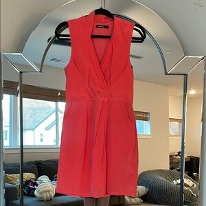 Anthropologie Vibrant Pink Mini Dress